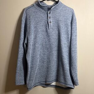 GAP Gray Henley Sweater XL